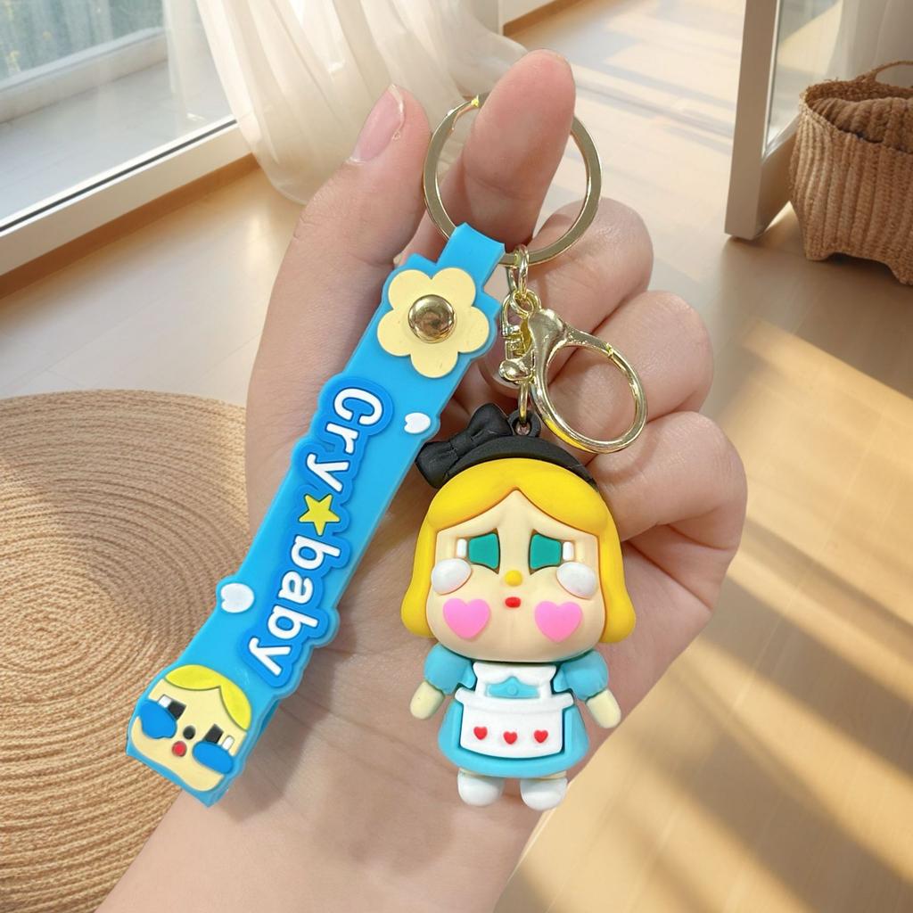 Tears Doll Cute Crying Baby Keychain Cartoon Car Keychain Bag Pendant Gift