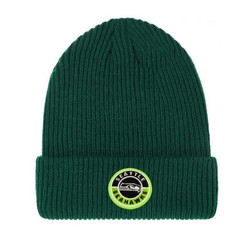 Sports Team Knit Hat - Rugby Baseball Ice Hockey Basketball Embroidered Warm Beanie