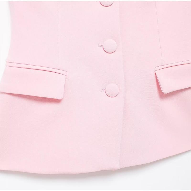 Elegant Solid Vest Pants Women Outfit Sexy Tube Single Breasted Pocket Tank Top Loose Zippers Trousers Summer Lady Outfit