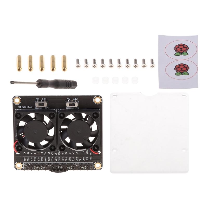 Raspberry Pi 4B Dual Fan Raspberry Pi 4B Heatsink Kit Raspberry Pi 4B GPIO
