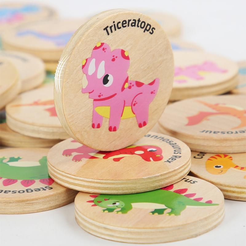 Montessori Puzzle Matching Toy Cognitive Memory Find The Same Focus Fraining Thinking Board Game Educational Toys for Children