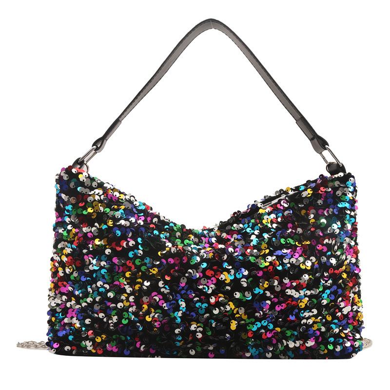 Spring New Fashionable and Fashionable Texture Chain One-shoulder Crossbody Bag Simple and Fashionable Large-capacity Tote Bag