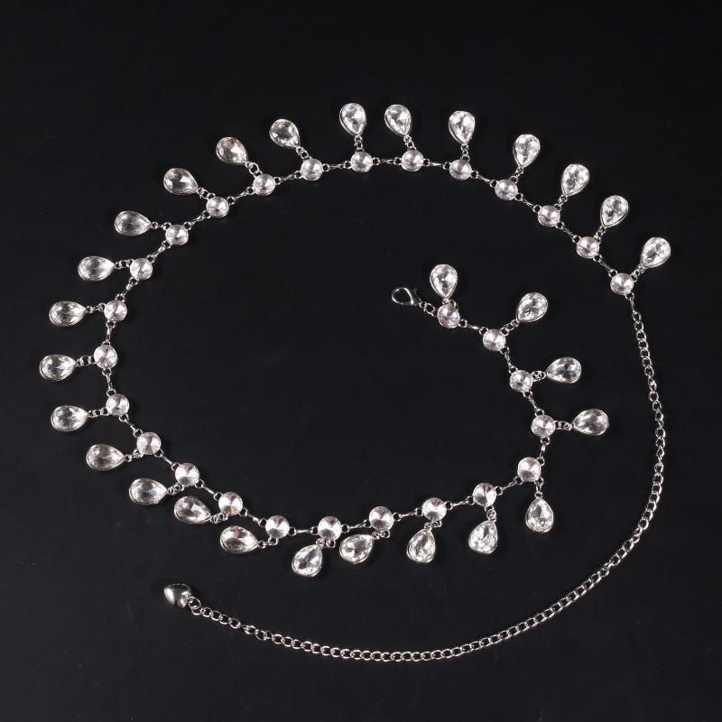 2025 Кристальная Стразовая Цепь на Талию для Танца Живота с Кисточками