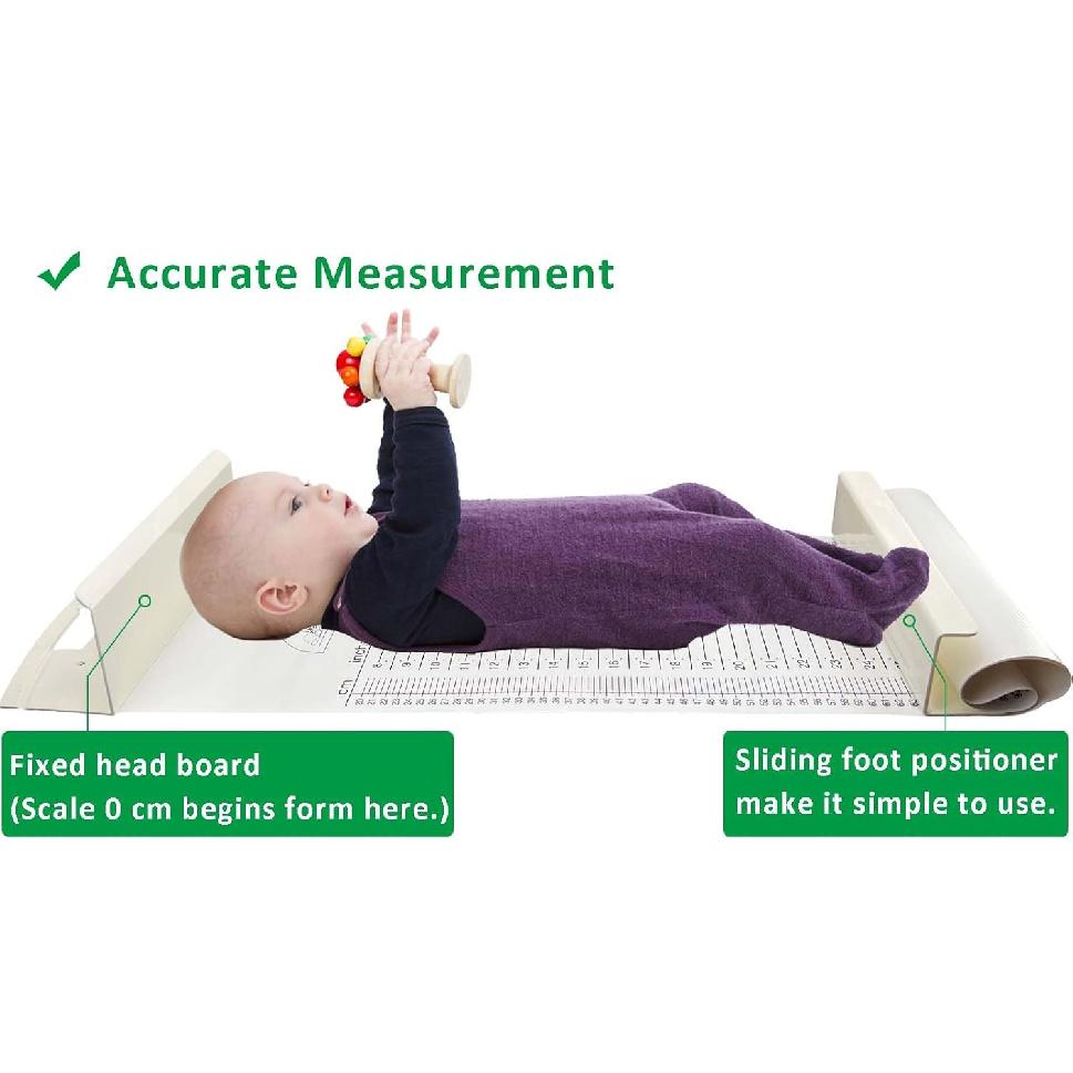 Baby Height Measuring Mat & Growth Chart - Infantometer Height Ruler for Newborns, Toddlers & Infants - Pediatrician Recommended Growth Chart for