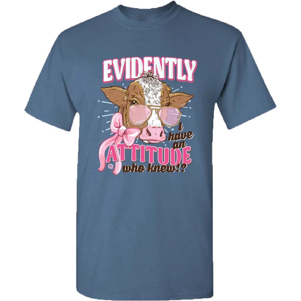 

New GIRLIE GIRL ORIGINALS EVIDENTLY I Have an ATTITTUDE T Shirt 2XL