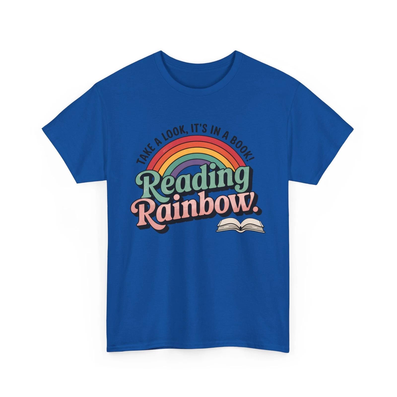 

Book T-Shirt | Booktrovert T-Shirt | Reading Rainbow Book Lover Tshirt XL