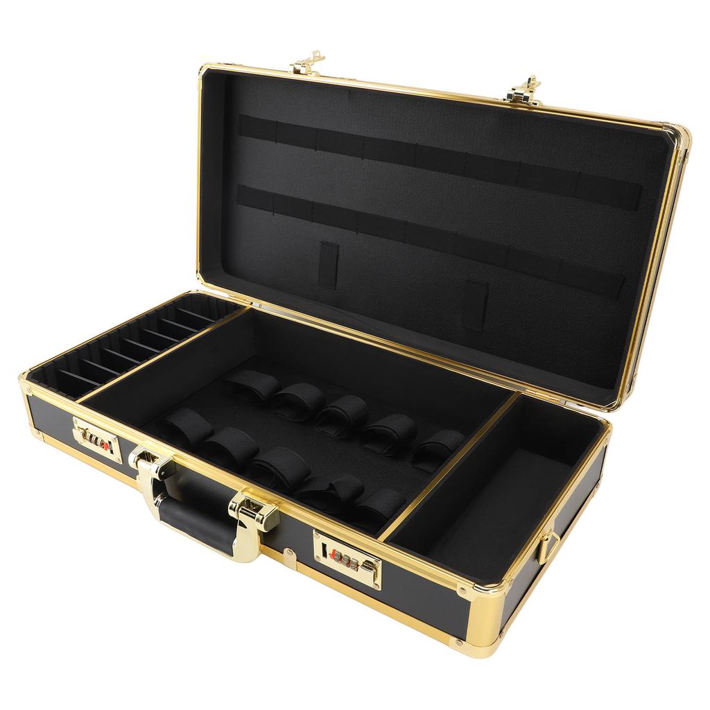 Hair Stylist Organizer Case 3 Digit Security Number Lock Portable Barber Supplies Case