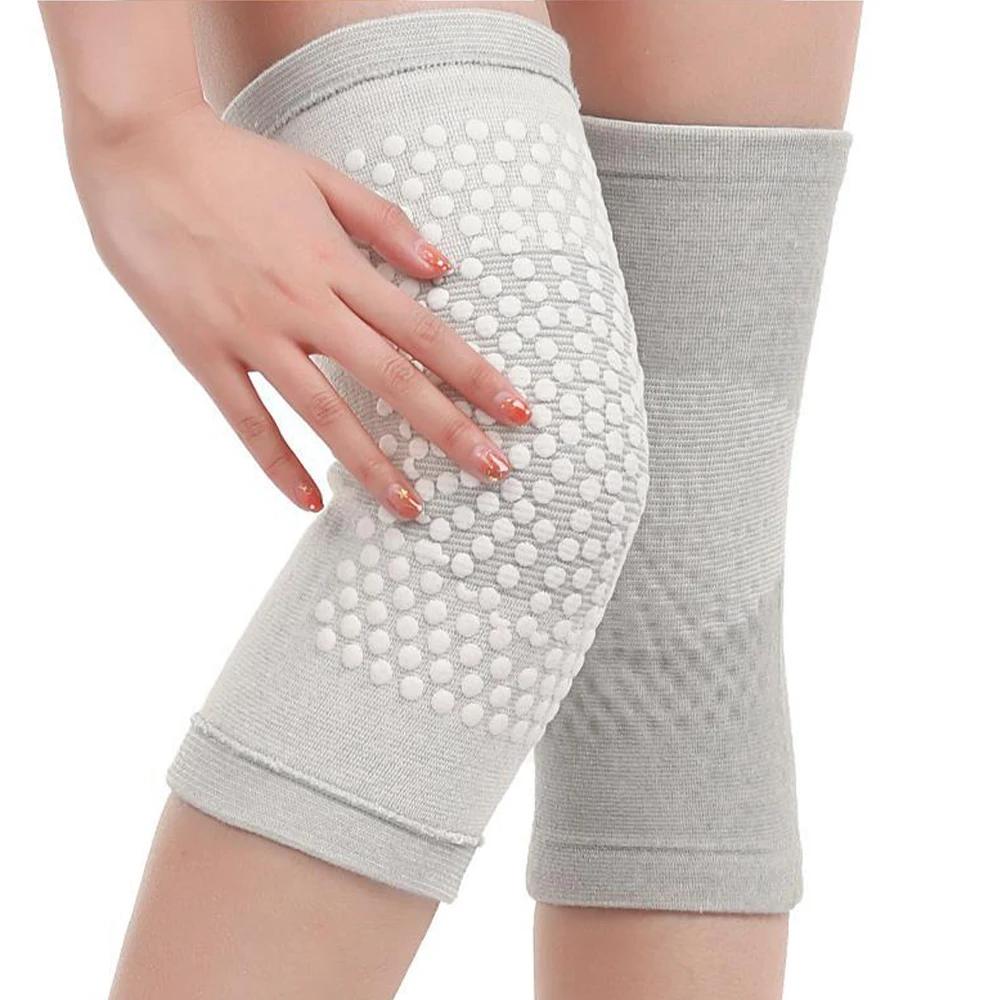 2pcs Self Heating Support Knee Pads Knee Brace Warm for Arthritis Joint Pain Relief and Injury Recovery Belt Knee Massager Foot