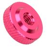 4pcs Knurled Handle Thumb Nuts Through Hole Aluminum Screw Nuts  For Fastener Assembly