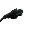 Australian 3-Pin Power Cord, H05VV-F 3G0.75mm², C5 Cloverleaf, 1.1m, Black