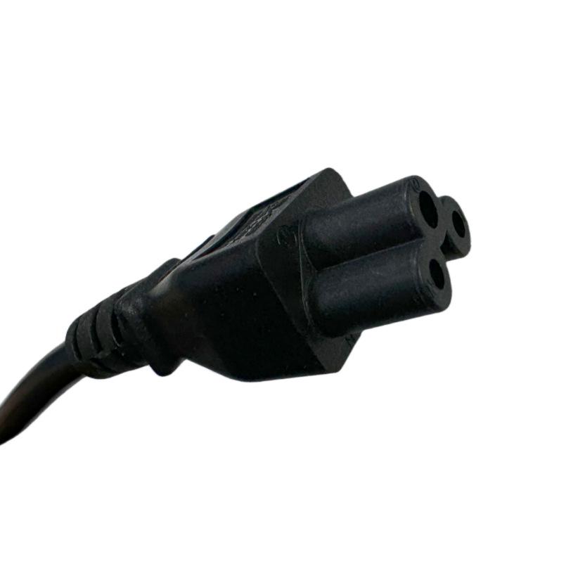 Australian 3-Pin Power Cord, H05VV-F 3G0.75mm², C5 Cloverleaf, 1.1m, Black