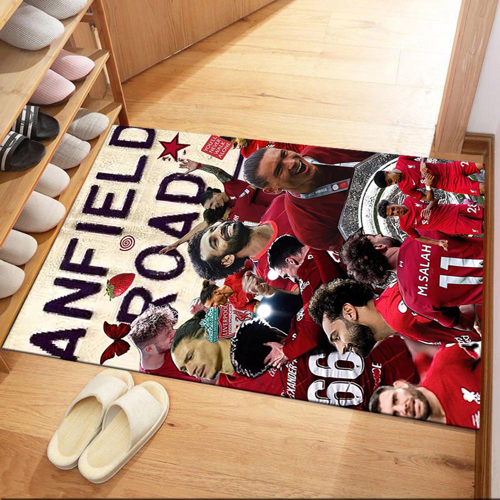 Liverpool Football Club Carpet Suitable For Foyer Balcony Living Rooms Dining Room Antislip Rug Anime Office Decor