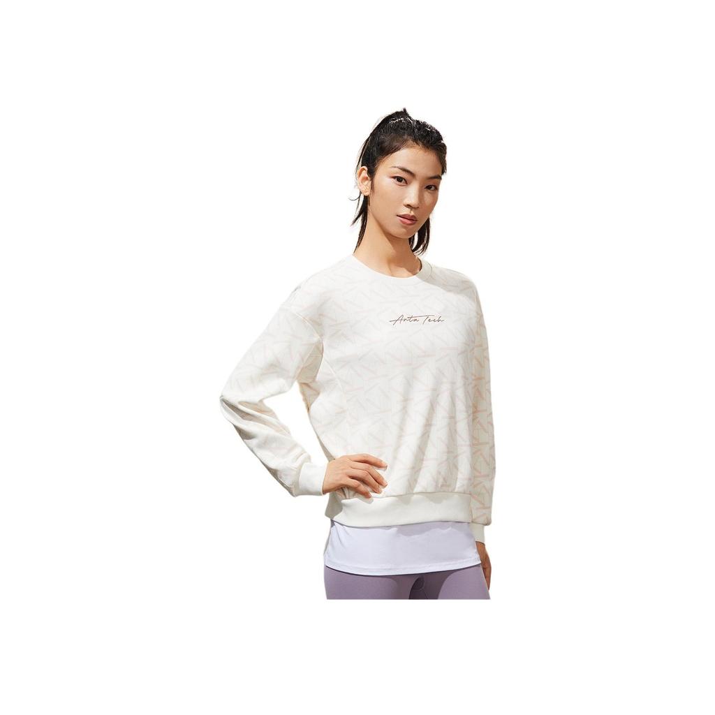 Anta Comfortable Breathable Crew Neck Sweatshirt Women tops White 162247724-6