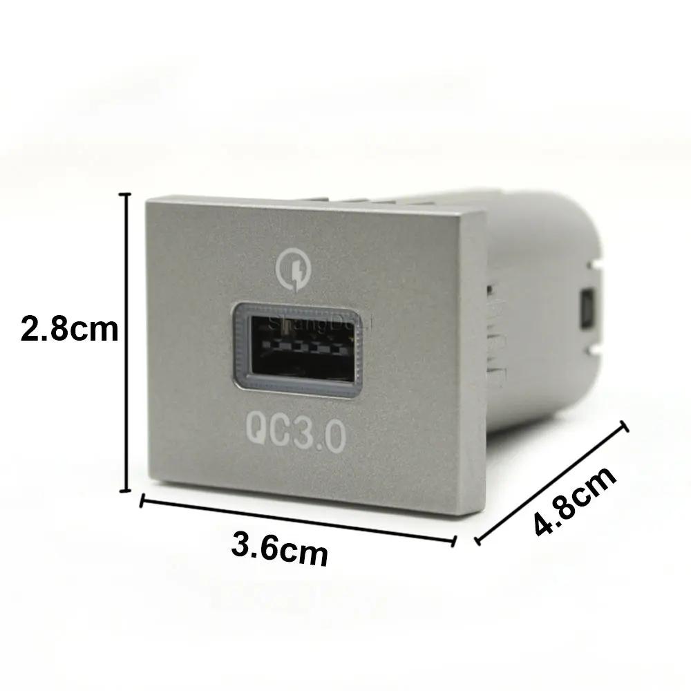 USB Car Charger Socket 12V/24V USB Charging Outlet Power Adapter PD Type for Ford Focus 2 Mk2 2009 2010 2011 Accessories