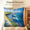 Art DDavid Hockney Cushion Cover Natural Linen Organic Fabric DoubleSided Printing Sofa Home Decor Gift Pillow Case