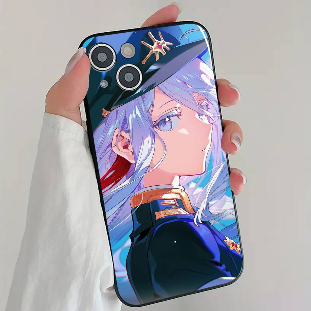 Pretty V-Vladilena Milize Anime 86 Eighty Six Phone Case Cool Black Silicone Soft For IPhone 16 15 14 13 12 11 X XR Plus Pro Max