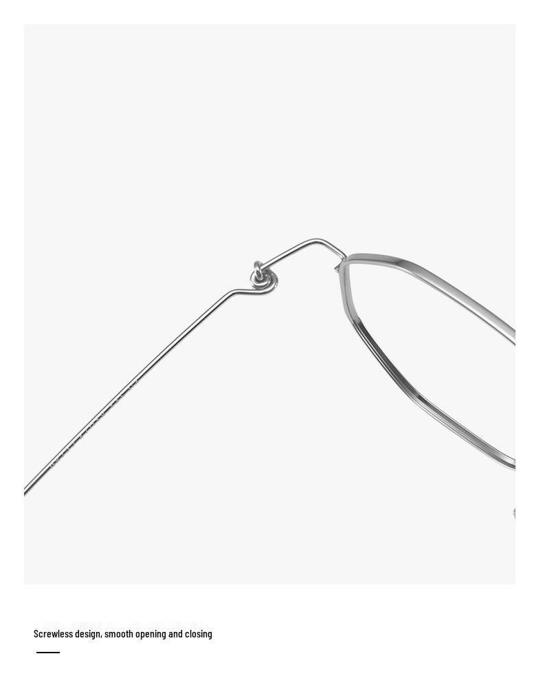 Extra malé brýlové obruby v univerzitním stylu z čistého titanu, 47mm mnohoúhelník, pro ženy s jednoduchým obličejem, model 98722 kompatibilní s dioptrickými čočkami