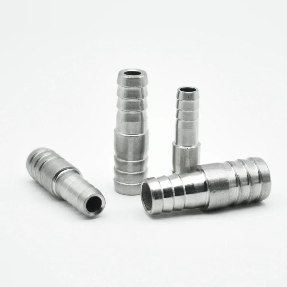 6 8 10 12 13 14 15 16 18 19 20-60 Mm Hose Barbed Reducing Straight Connector Pipe Fitting 304 Stainless Steel Water Air Fuel Oil