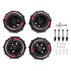 4Pcs 12mm Hex RC Wheel Paddle Tires Replacement for WLtoys 144001 144010 144011 144016 1 14 1 16 RC Tires 3.37x2.11in