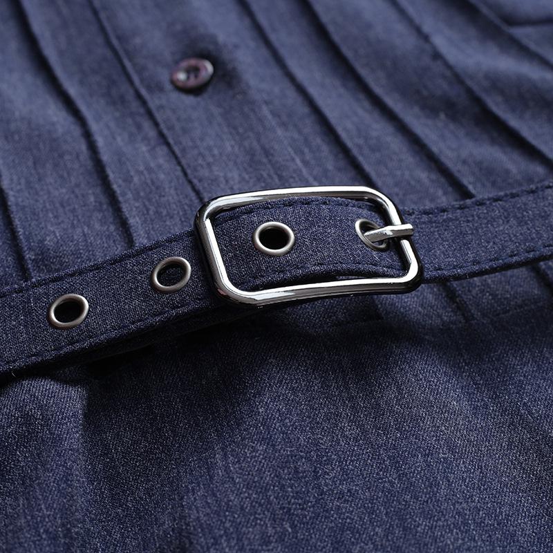 Dámské áčkové šaty s páskem Zhilili pro jaro/podzim 2025 - Zeštíhlující pas, Perfektní s kabátem