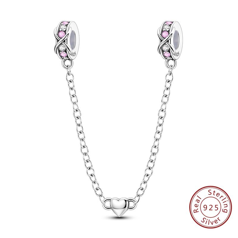 Girl New Stars Safety Chain Clip Charms Metal Key Locks Pendent Fit Original Bracelets Make Your Own Festival Accessory Elegant Fashion Beautiful