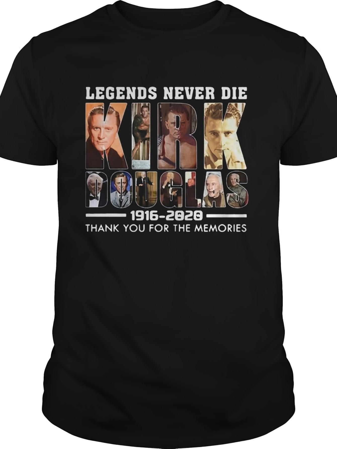 The Legend Never Ends: Kirk Douglas| Thank You for the Memories. Punk-style T-shirt XXXXL