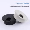 Xiangzhen U-Shaped Desktop Cable Hole Cover, Dustproof, ABS, Black/White