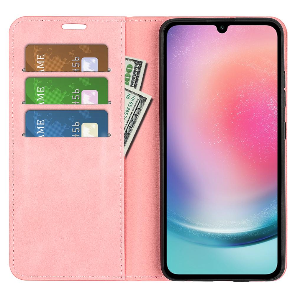 

For Samsung Galaxy A16 5G/A16 4G Case Skin-Touch Leather Wallet Phone Cover Grey