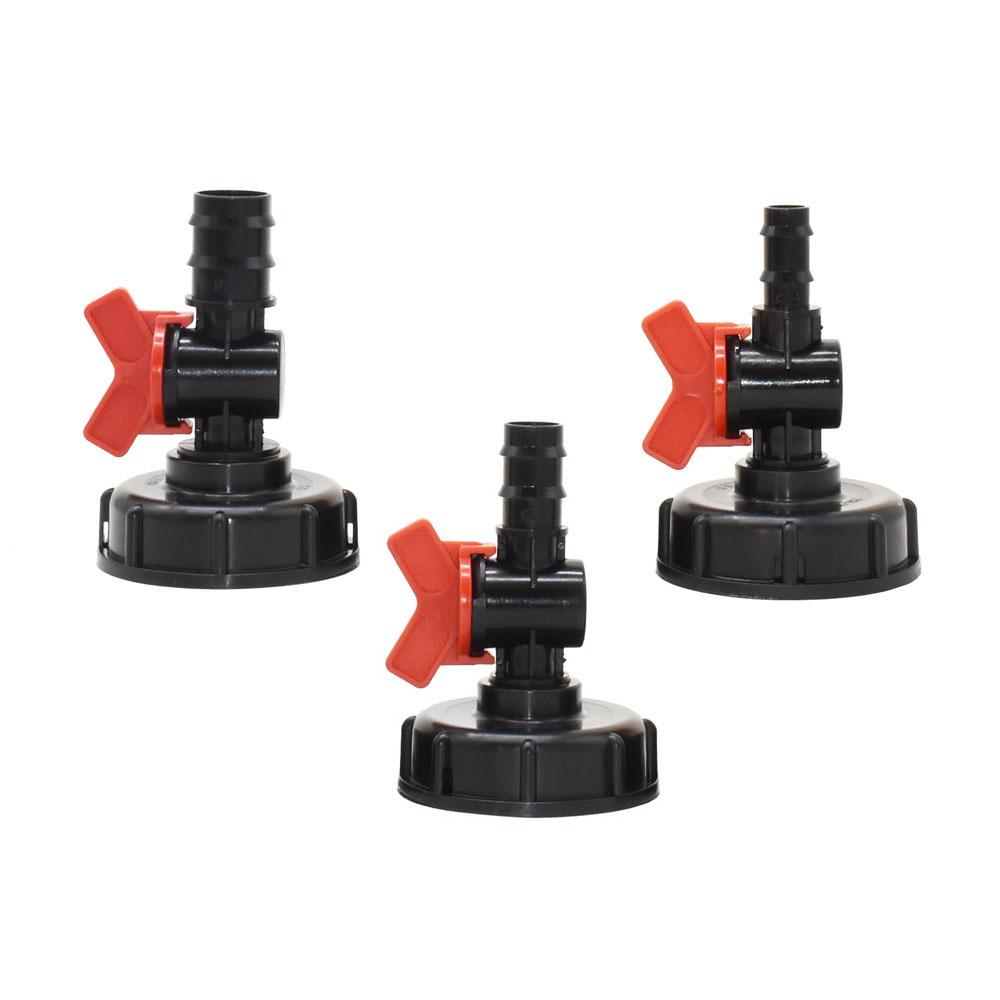 Farm IBC Tank Adapter 1/2" 3/4" 1" Thread Irrigation Valve Replacement Valve Garden Water Connectors Drain Couple