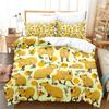 3D Print Kawaii Capybaras Bedding Set Soft Comforter Cover With 1/2pcs Pillow Shams For Kids Adults Microfiber Quilt Cover