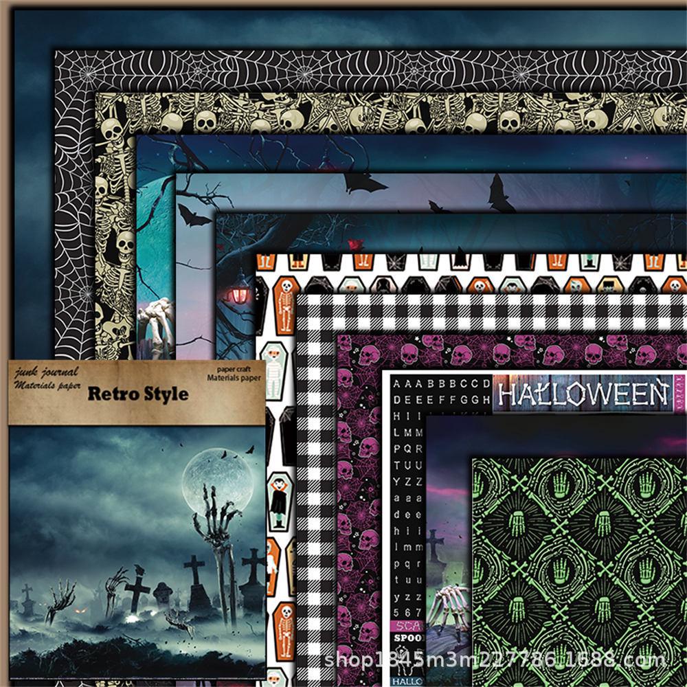 12 Листов Винтажной Бумаги для Коллажа и Журналинга - Европейский и Американский Стиль