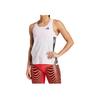 Adidas Logo Slim Fit Sleeveless Tank Top Women Tops White JC7667