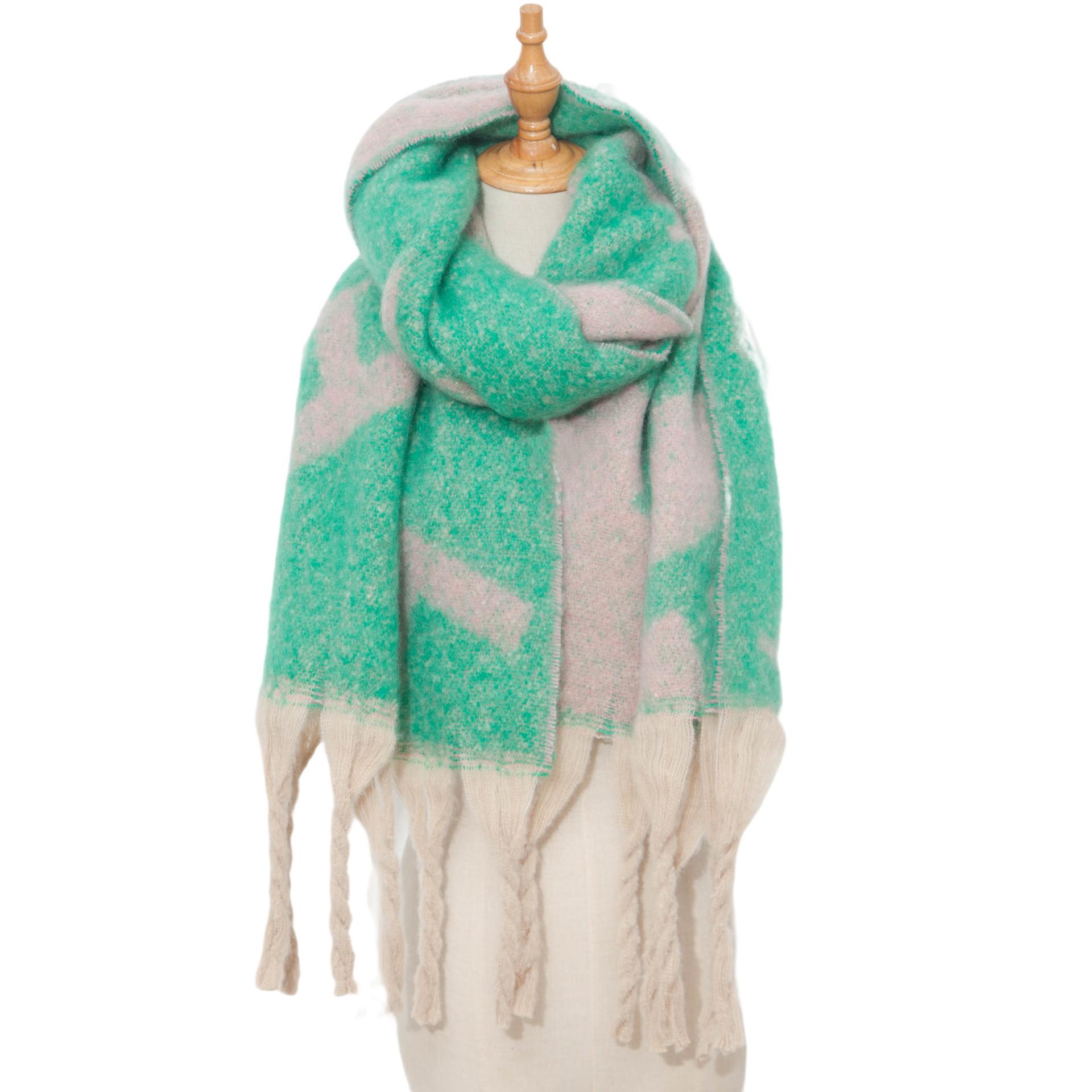 Женская теплая шаль — фото 10