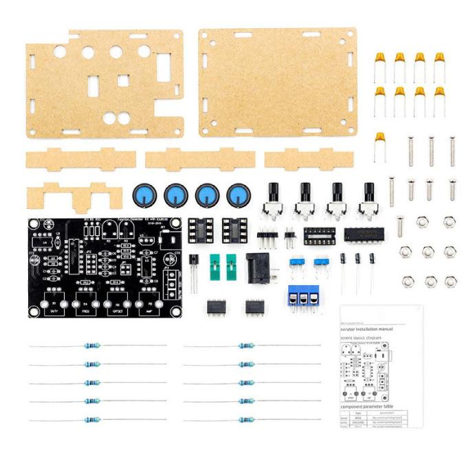 

ICL8038Multifunctional Low Frequency Signal GeneratorDIYKit Loose parts with enclosurexr2206Upgraded Version