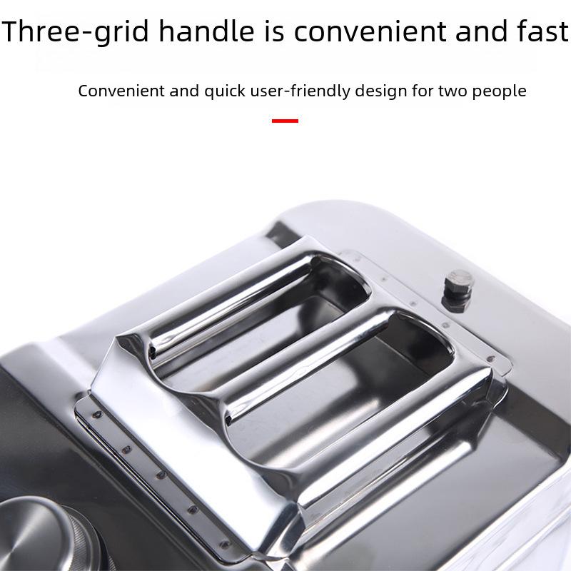 Stainless Steel Fuel Can - 304 Gasoline & Diesel, 10L/20L/30L, Thickened Portable Car Spare Tank