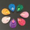 13*18mm/18*25mm AB Resin Tear drop Rhinestone flatback peacock eye stones and crystals costume Button Accessories HE19