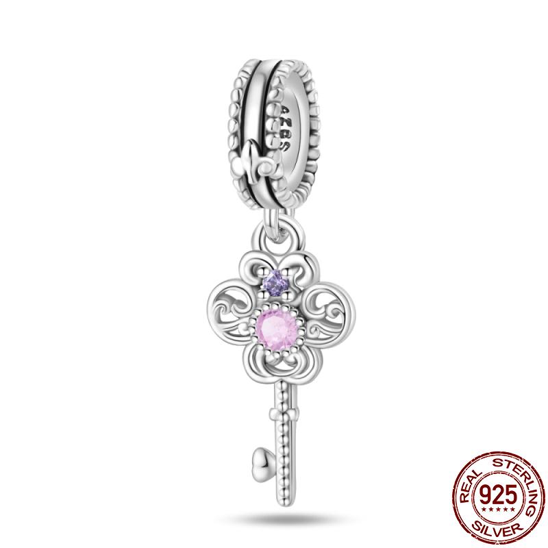 New copper Romantic Classical Collection Lotus Bead Charms Compatible With 3mm Pandora Bracelets Do It Yourself Charm Ideal For Women Jewellery Fash