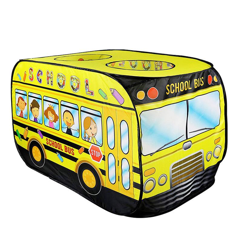 Tenda de Brincar Casa de Jogo Caminhão de Bombeiros Ônibus da Polícia Dobrável Pop Up Brinquedo Casa de Jogo Brinquedos para Crianças Tenda Sorvete Combate a Incêndios Casa Modelo