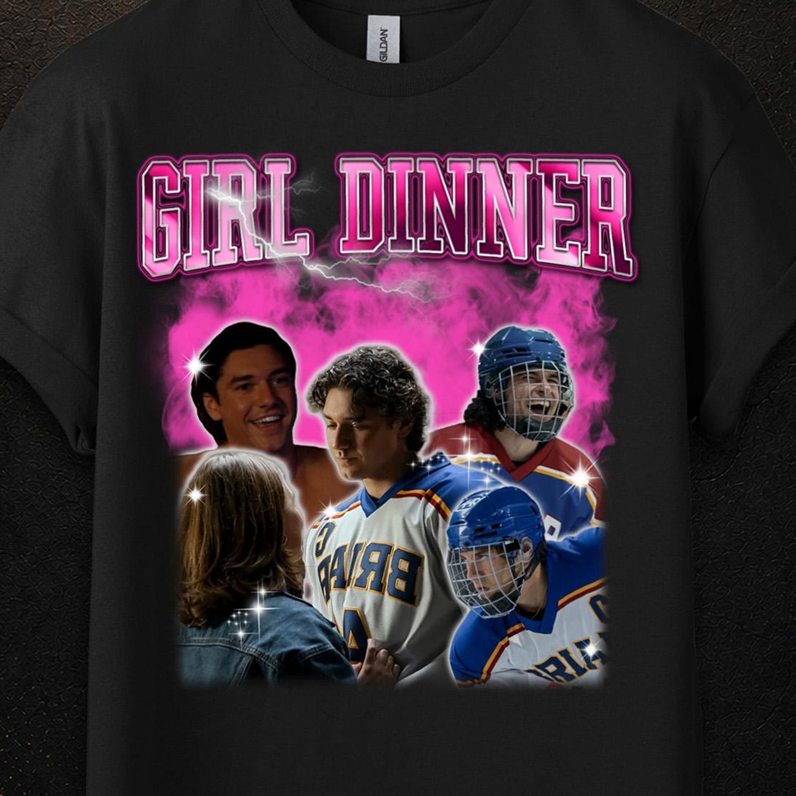 Girl Dinner Tshirt, Garrett Graham Off Campus, Garrett Graham Shirt, Off Campus Series, Elle Kennedy Off Campus Merch 3XL