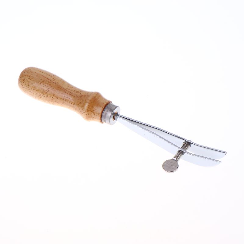 Wooden Handle Leather Creaser Width Adjustable Leather Edger Leather Working Tool For Belts Wallets Bags Saddles
