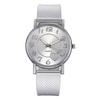 Factory Watch Female Student Casual Fashion Adhesive Mesh Belt Love Shaped Peach Heart Ladies Watch