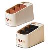 Large Capacity Household Remote Control Organizer Desk Storage Box with Multi Compartment for Students and Professionals