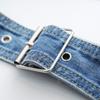 Blue Fashionable Womens Denim Belt For Skirts And Trench Coats Versatile Style 105cm