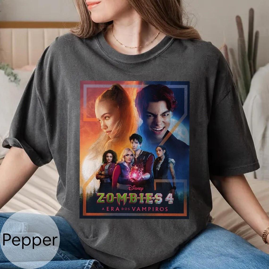 

Disney Channel Zombies 4 Shirt, Disney Zombies Poster 2025 Tee, Victor And Nova XL