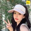 Wide Brim Bow Sun Hat Anti-UV Bowknot Visor Cap Simple Empty Top Cap  Holiday