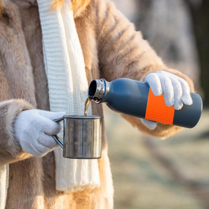 Silicone Sleeves For Bottles Reusable Coffee Sleeve Heat-resistant Hot Cup Sleeve Mug Protector Silicone Tumblers For Glass