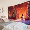 Christmas Snowman Tree Tapestry Cozy Room Xmas Holiday Party Backdrop Wall Hanging Photography Background Decor (