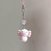 Flocking Cat Phone Charms Pendant Cute Kawaii Cases For iPhone 14 CCD Airpods Y2K Sweet Pink Love Accessories Ins Korea New