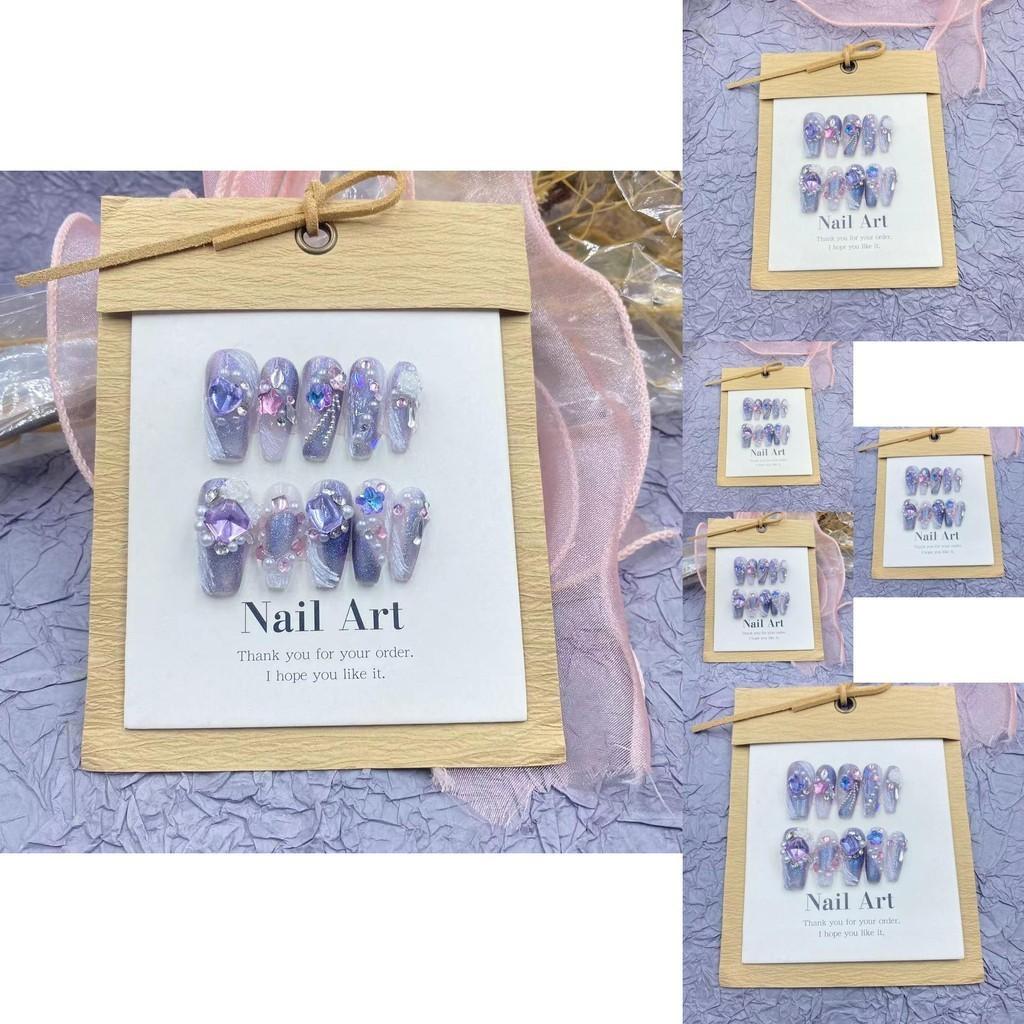 Dream 3d Curtain Jewelry Pure Handmade Nail Wearing False Nail Patch Beauty Nail