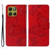 For Motorola Moto G86 5G/G86 Power 5G Wallet Case Floral Butterfly Imprinted Leather Phone Cover Stand